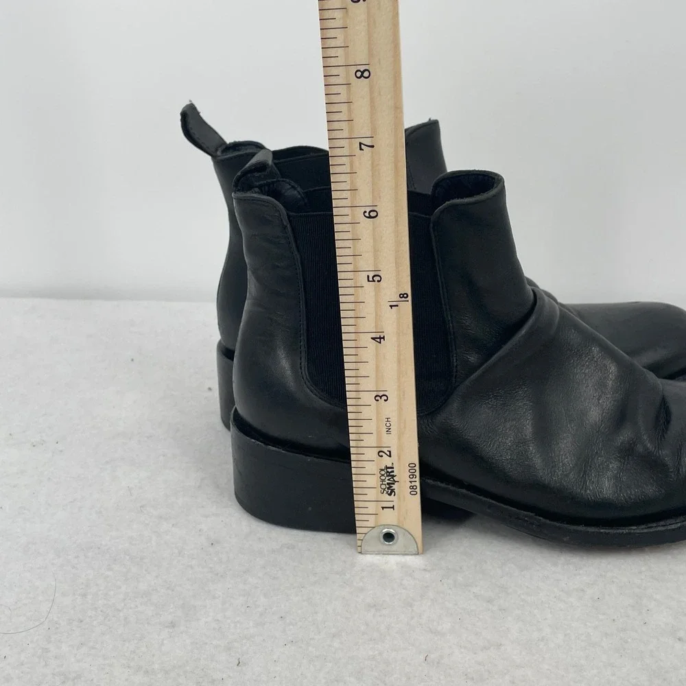 DW Goodyear Black Leather Chelsea Boots Welt Vero Cuoio Women Size 8 - Picture 10 of 10